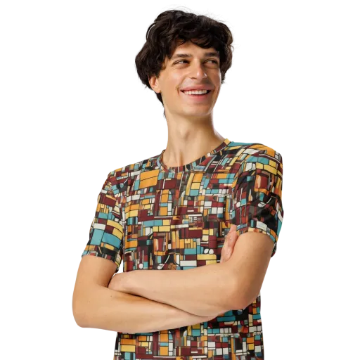 Chromatic City on a Men's Crew Neck T-Shirt