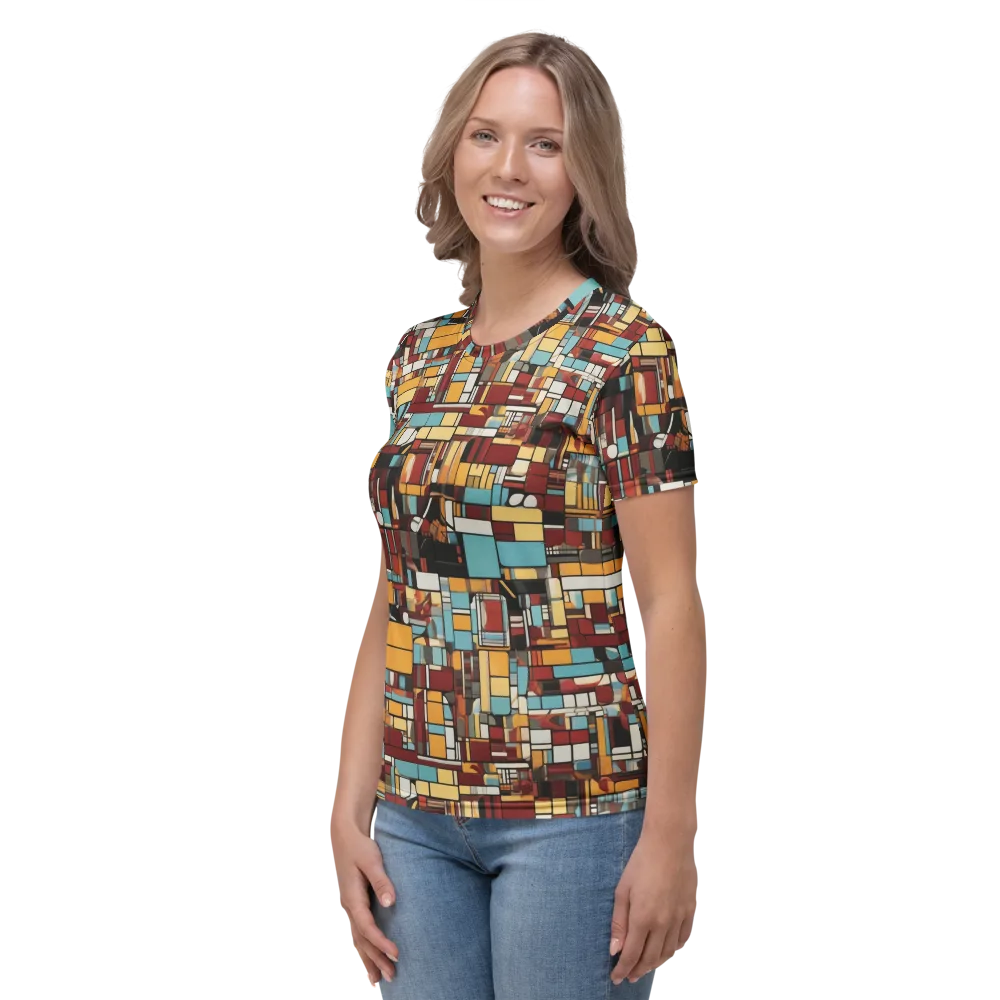 Chromatic City on Women's Crew Neck T-Shirt — Left