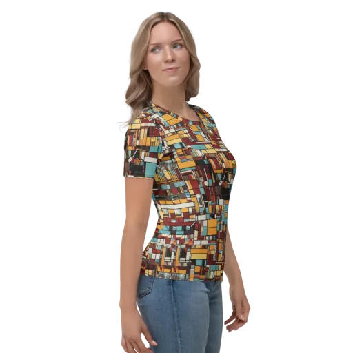 Chromatic City on a Women's Crew Neck T-Shirt