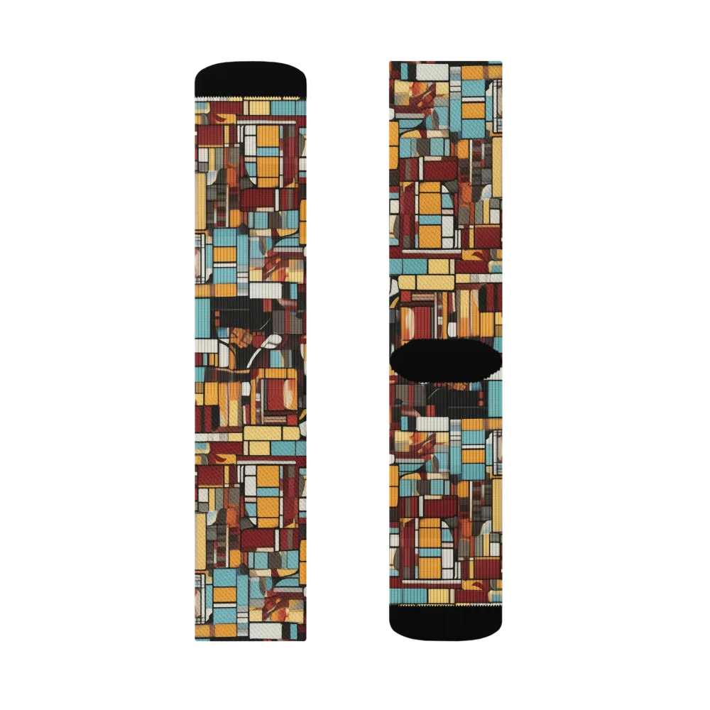 Chromatic City on Socks — Left Sock