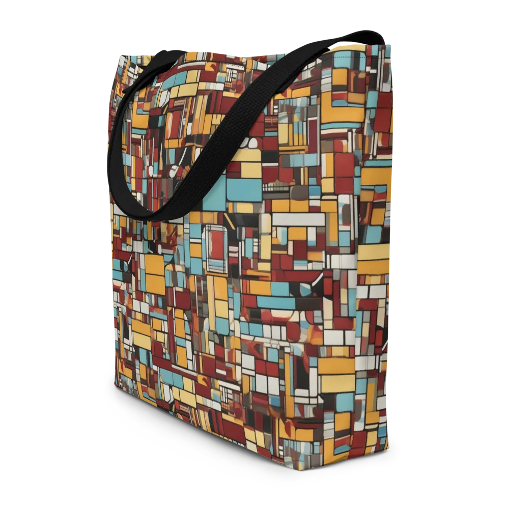 Chromatic City on Large Tote Bag W/ Pocket — Front
