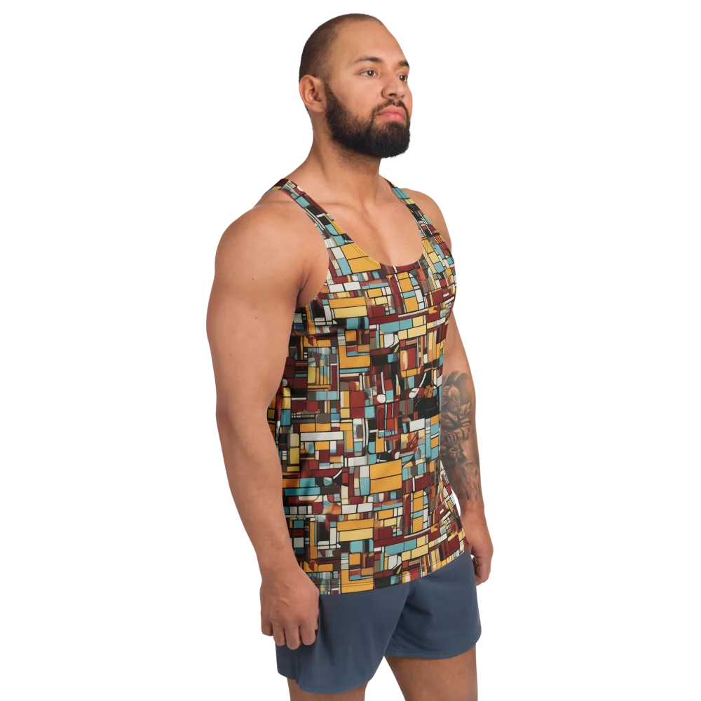 Chromatic City on Men's Tank Top — Right Front