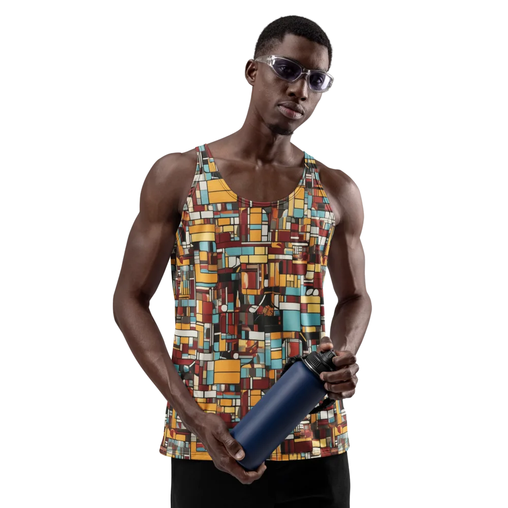 Chromatic City on Men's Tank Top — Front