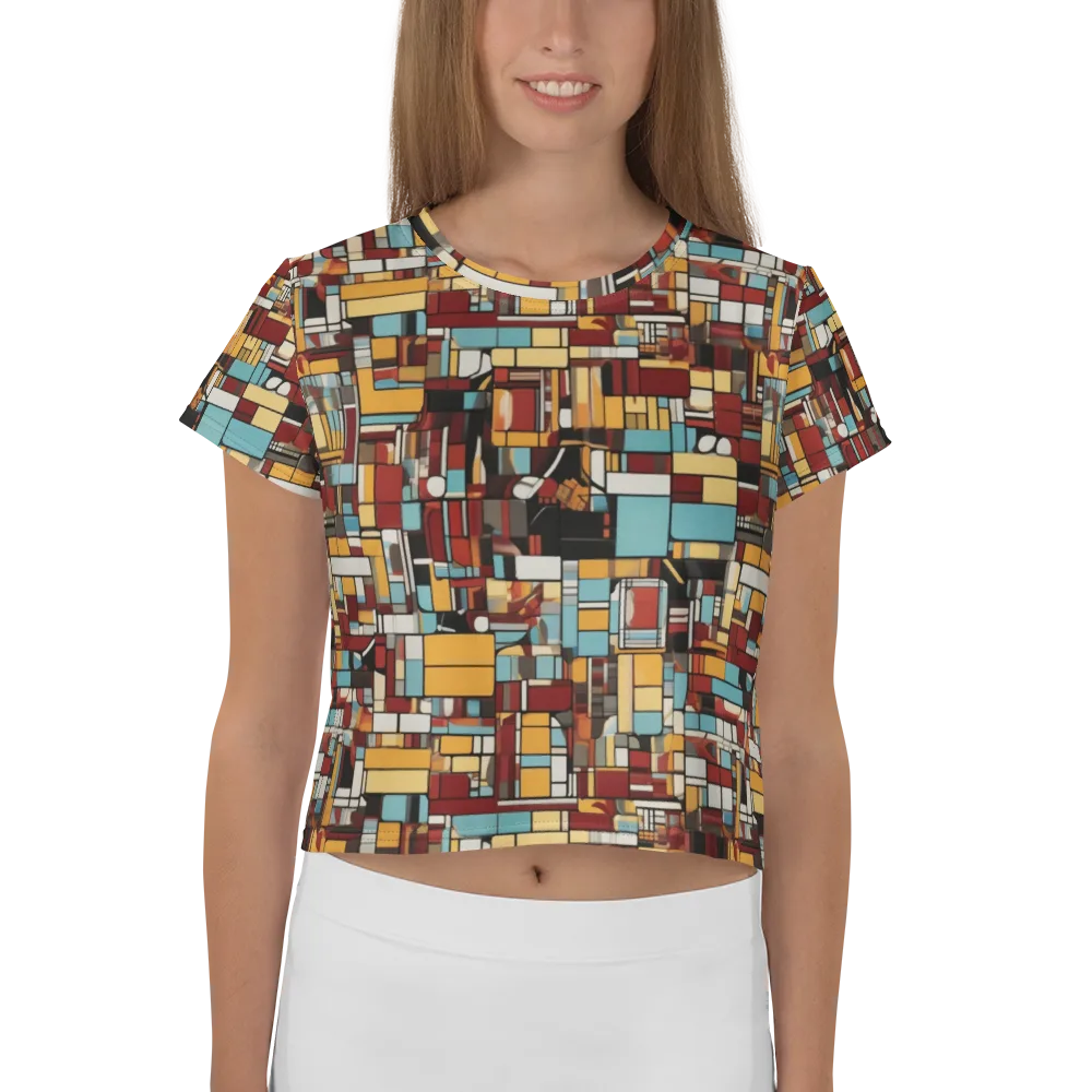 Chromatic City on Crop Tee — Front