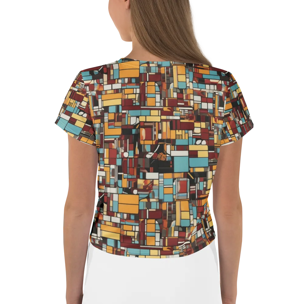 Chromatic City on Crop Tee — Back