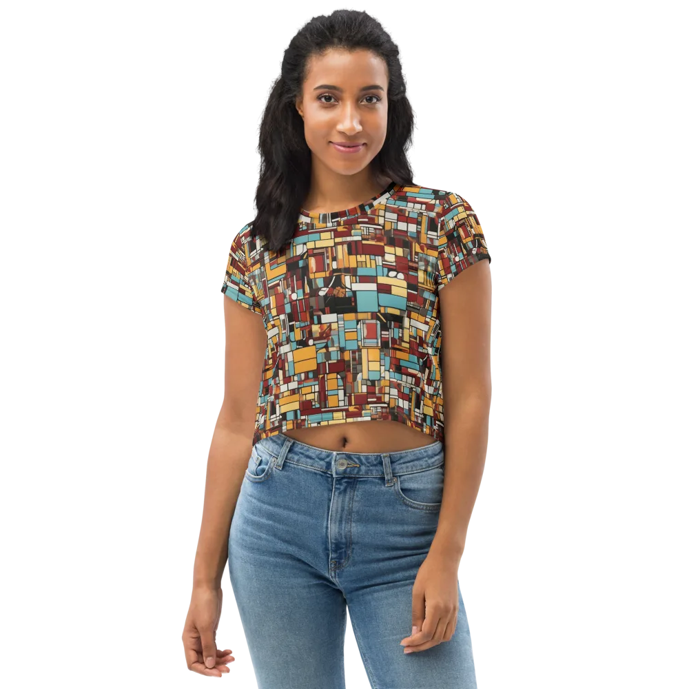 Chromatic City on Crop Tee — Front