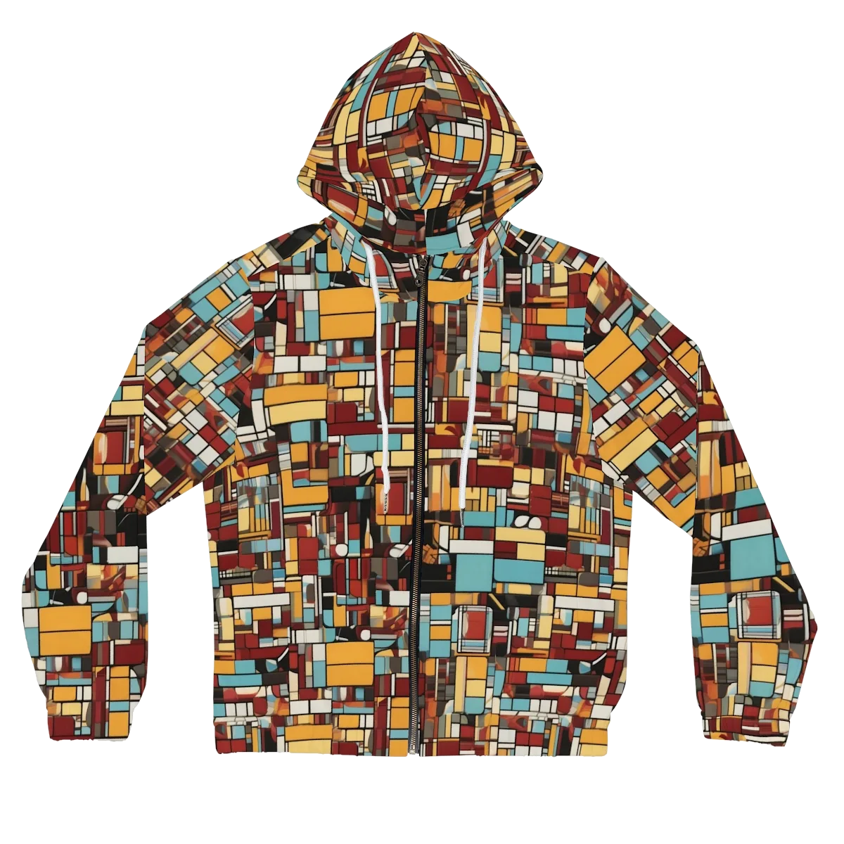 Chromatic City on Women's Full-Zip Hoodie — Front