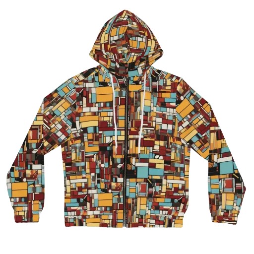 Chromatic City on a Women's Full-Zip Hoodie