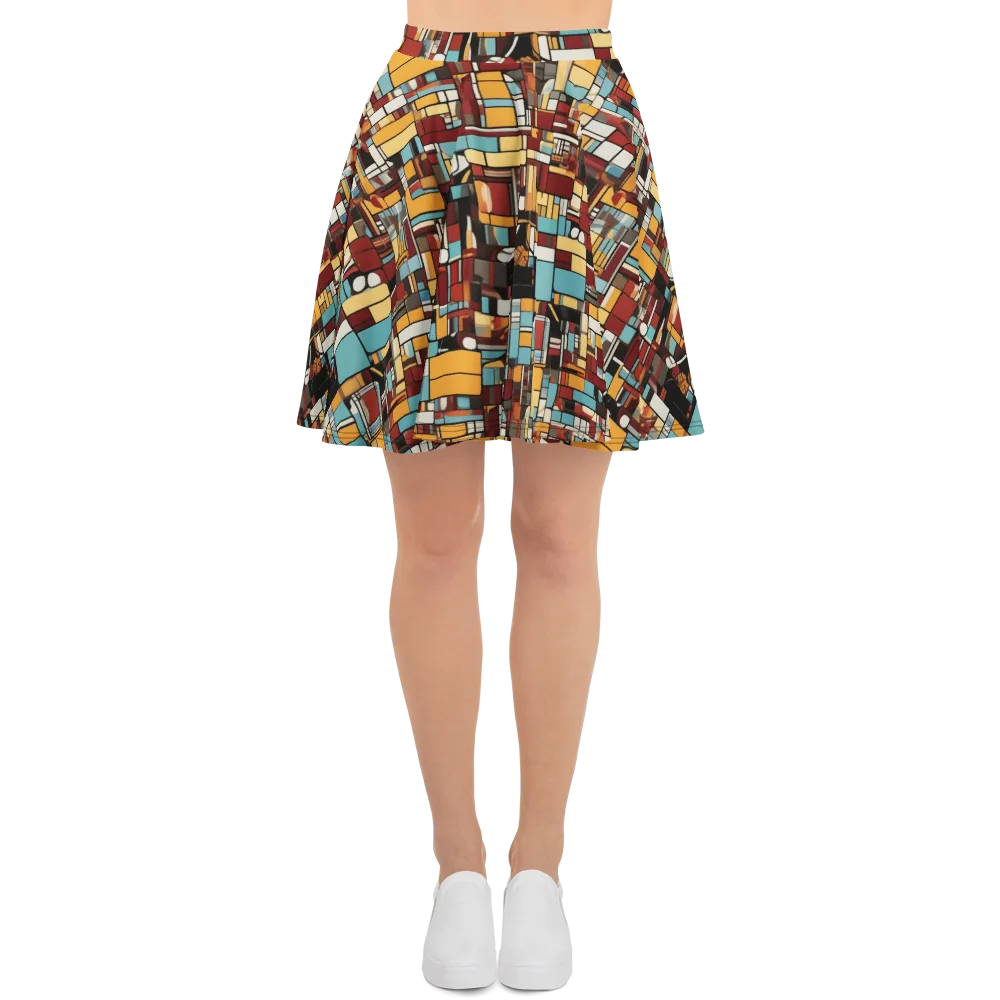 Chromatic City on Skater Skirt — Front