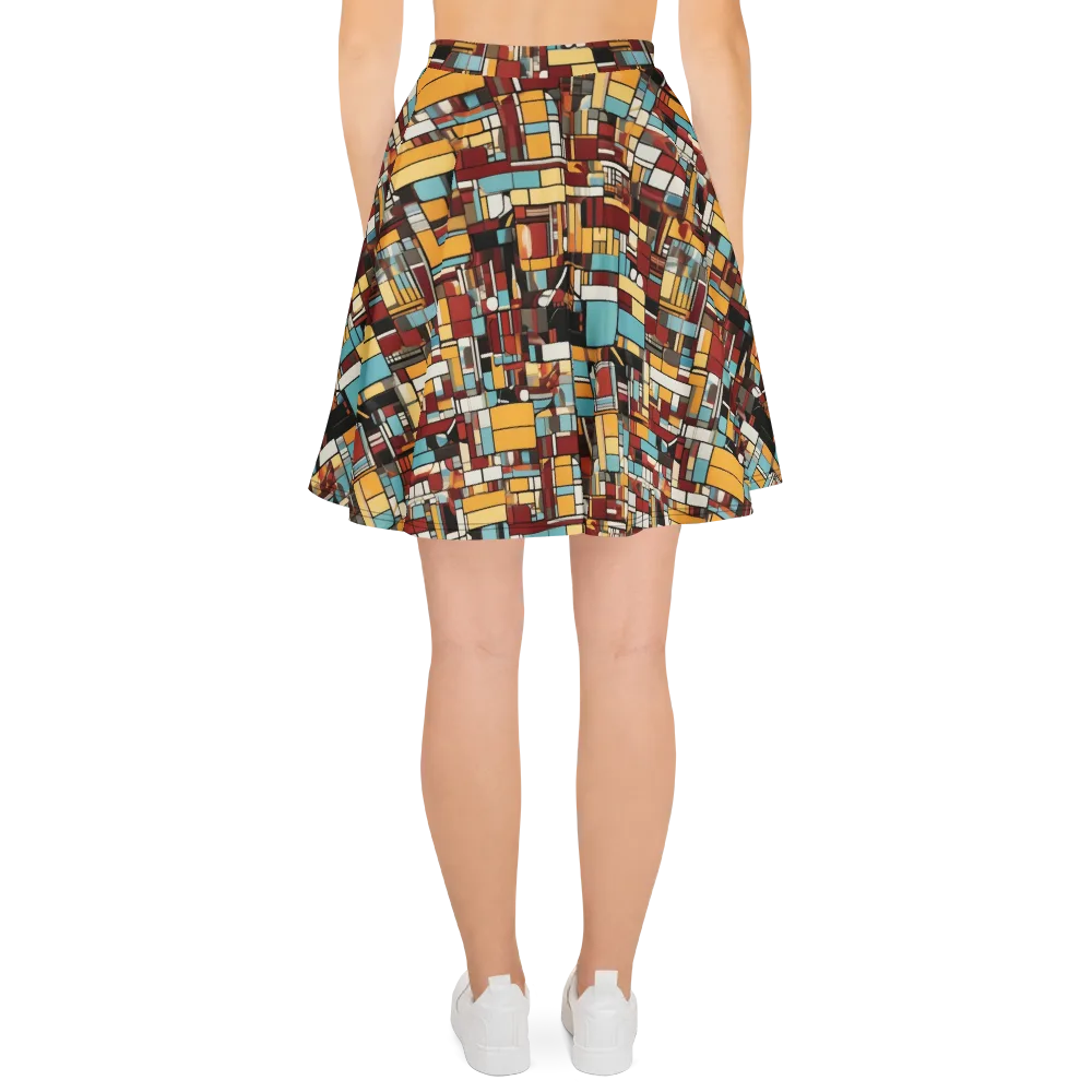 Chromatic City on Skater Skirt — Back