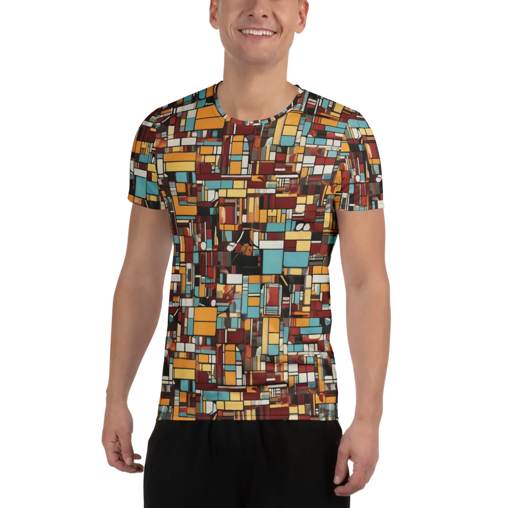 Chromatic City on Men's Athletic T-Shirt — Front