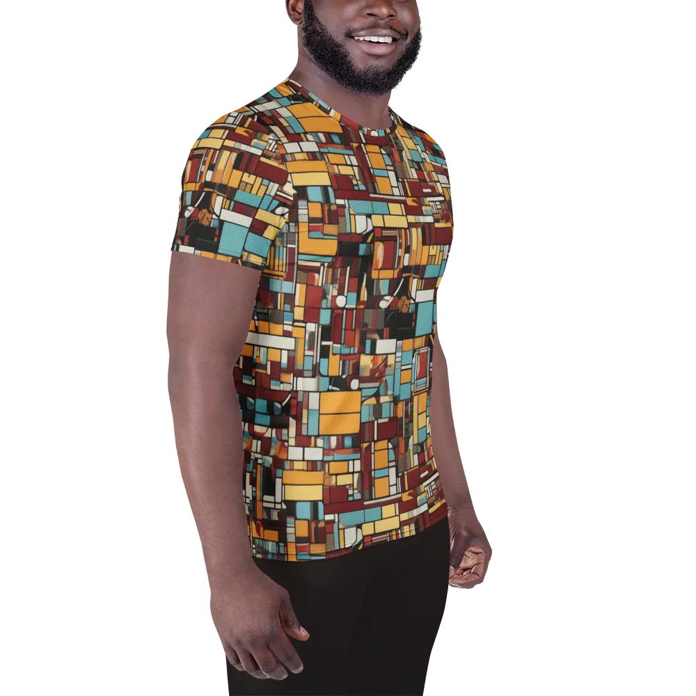 Chromatic City on Men's Athletic T-Shirt — Right