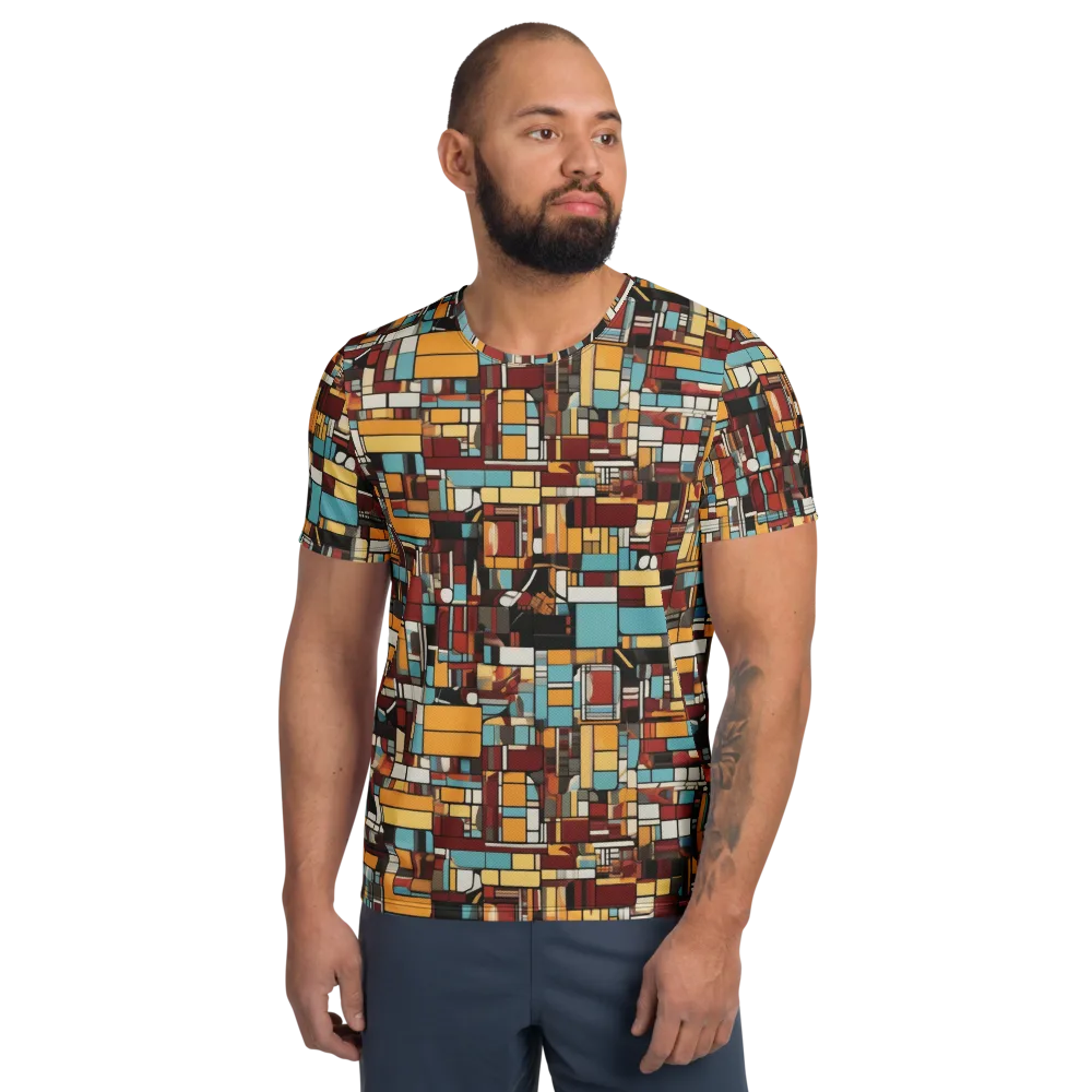 Chromatic City on Men's Athletic T-Shirt — Front