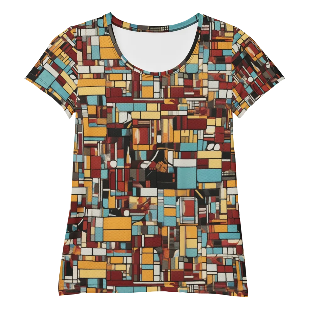 Chromatic City on Women's Athletic T-Shirt — Front