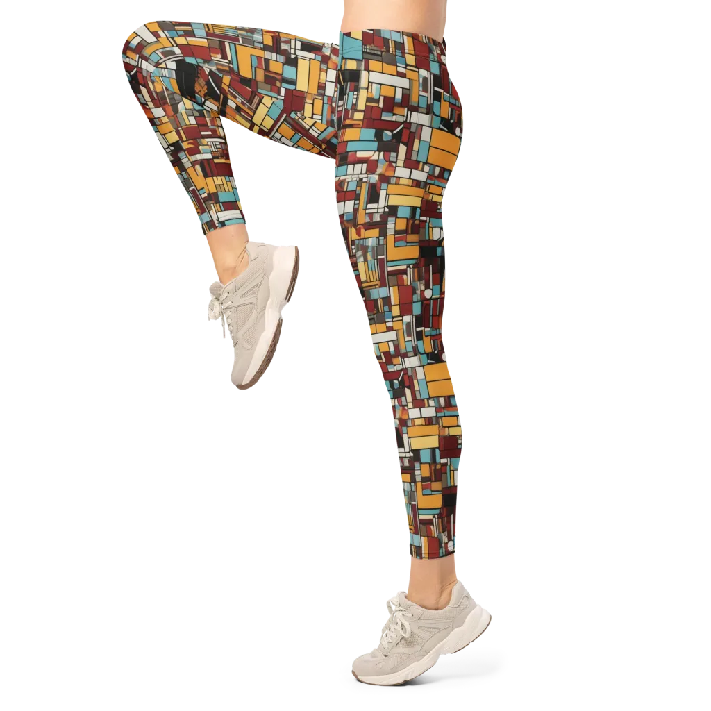 Chromatic City on Leggings — Left