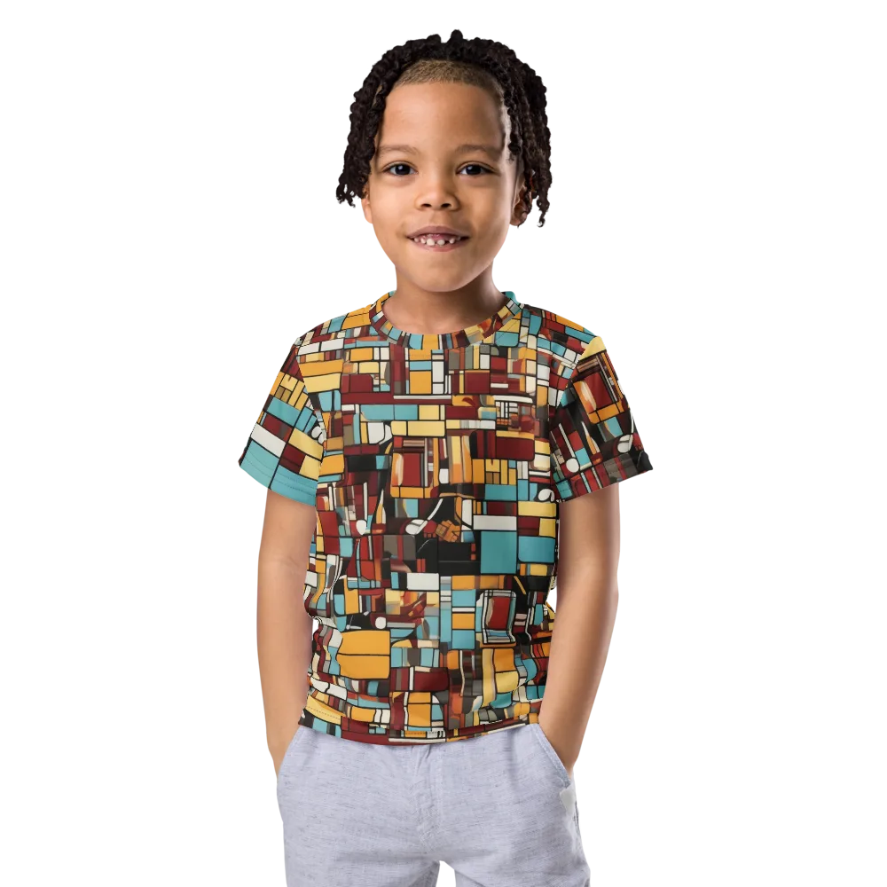 Chromatic City on Kids Crew Neck T-Shirt — Front