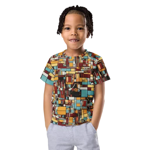 Chromatic City on a Kids Crew Neck T-Shirt