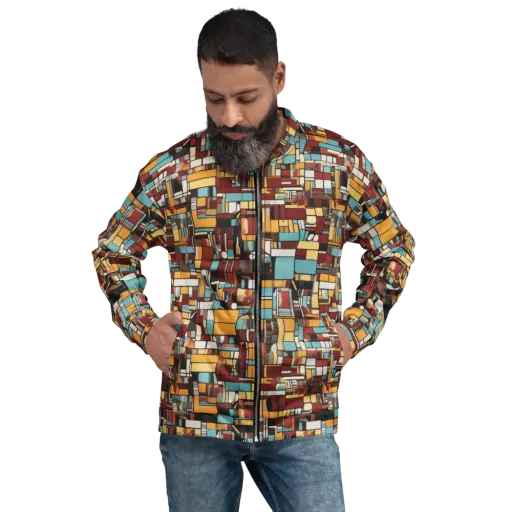 Chromatic City on a Bomber Jacket