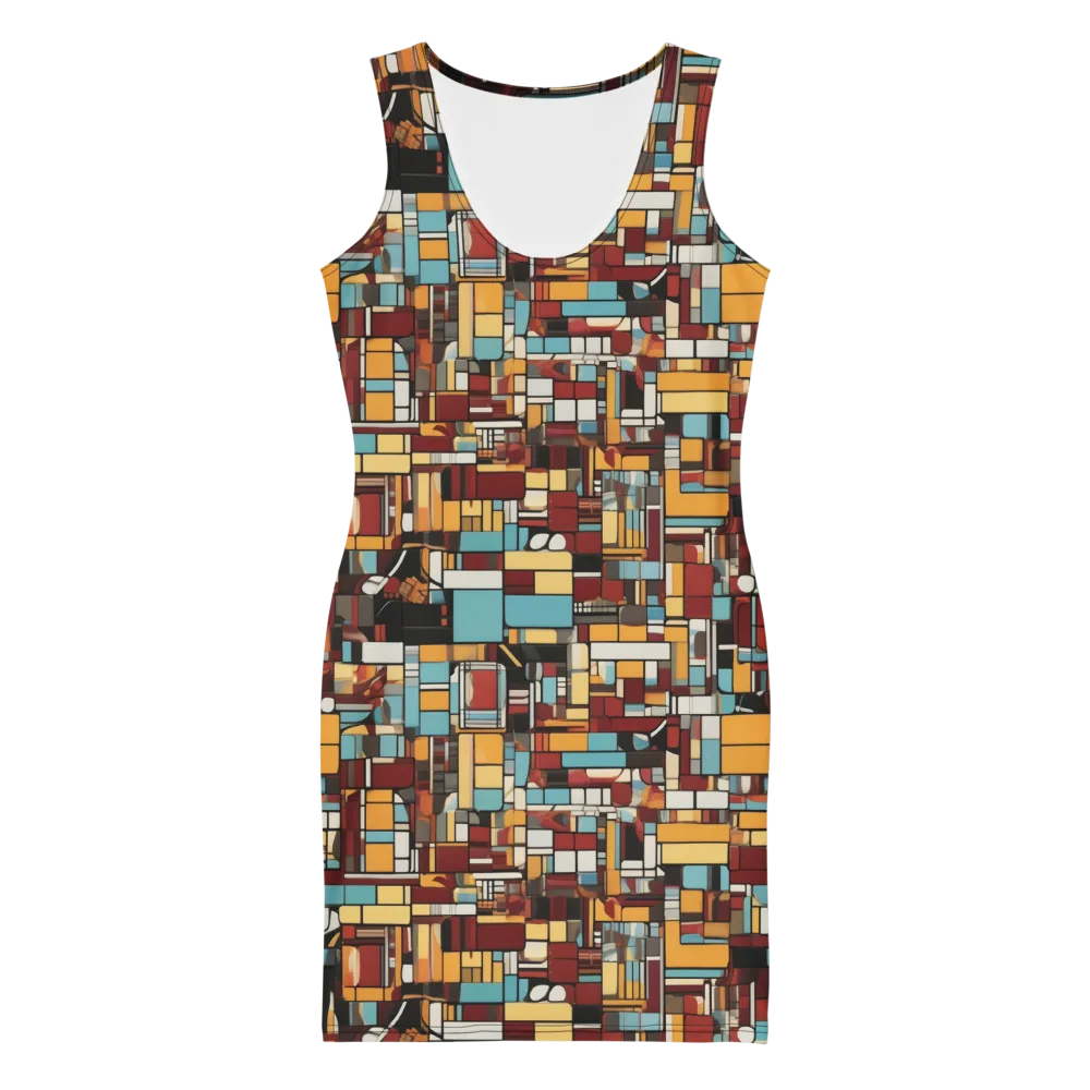 Chromatic City on Bodycon Dress — Front