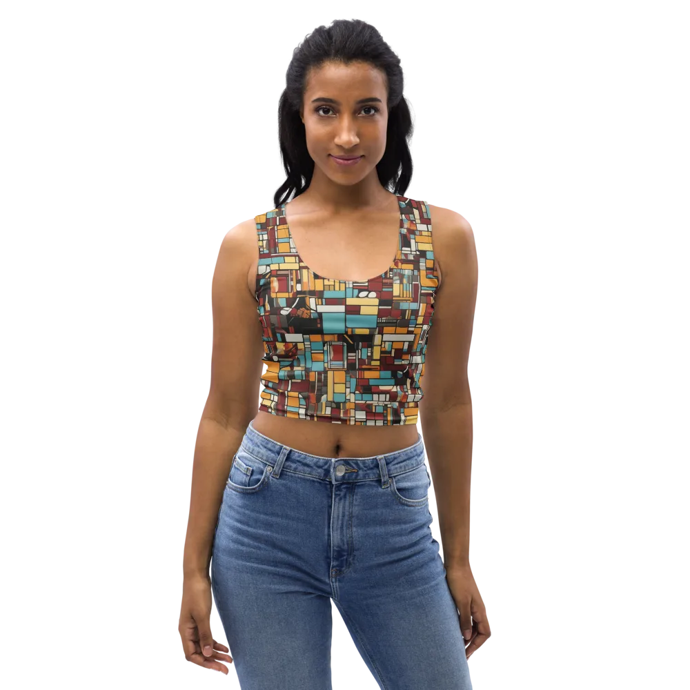 Chromatic City on Crop Top — Front