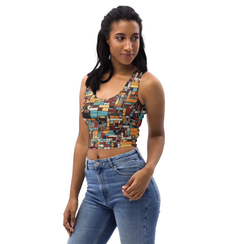 Chromatic City on Crop Top — Left Front