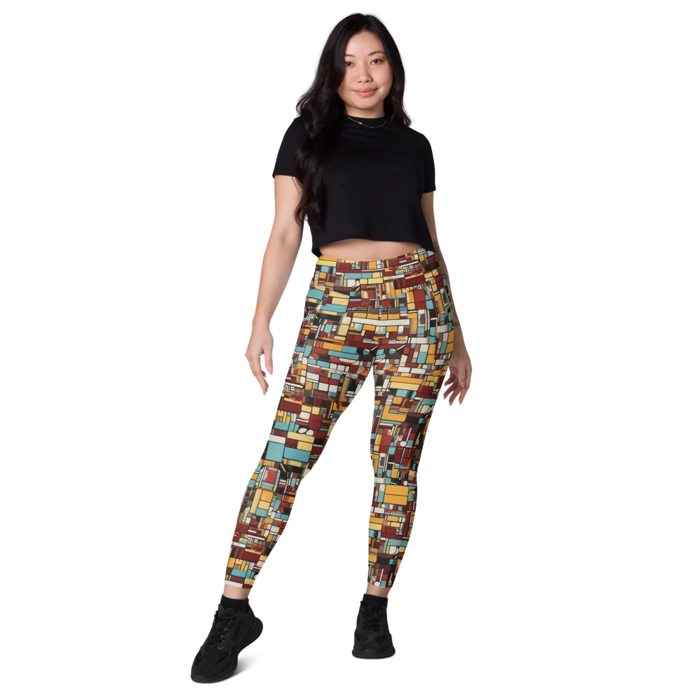 Chromatic City on Leggings with Pockets — Front