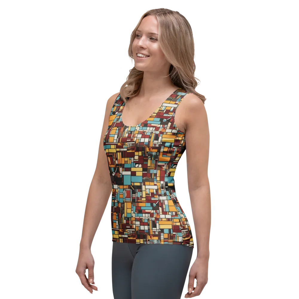 Chromatic City on Women's Tank Top — Left Front