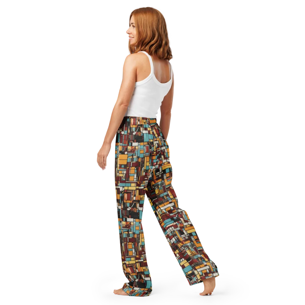 Chromatic City on Women's Pajama Pants — Back