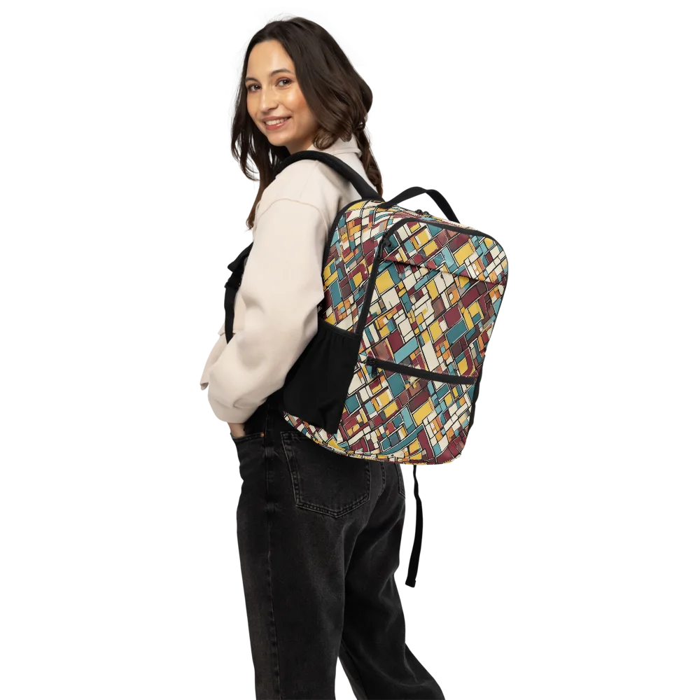 Copper Grid on Utility Backpack — Back