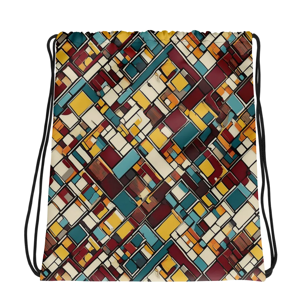 Copper Grid on Drawstring Bag — Photo