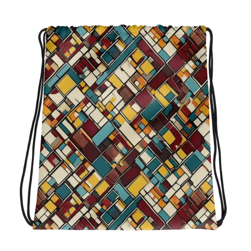 Copper Grid on a Drawstring Bag
