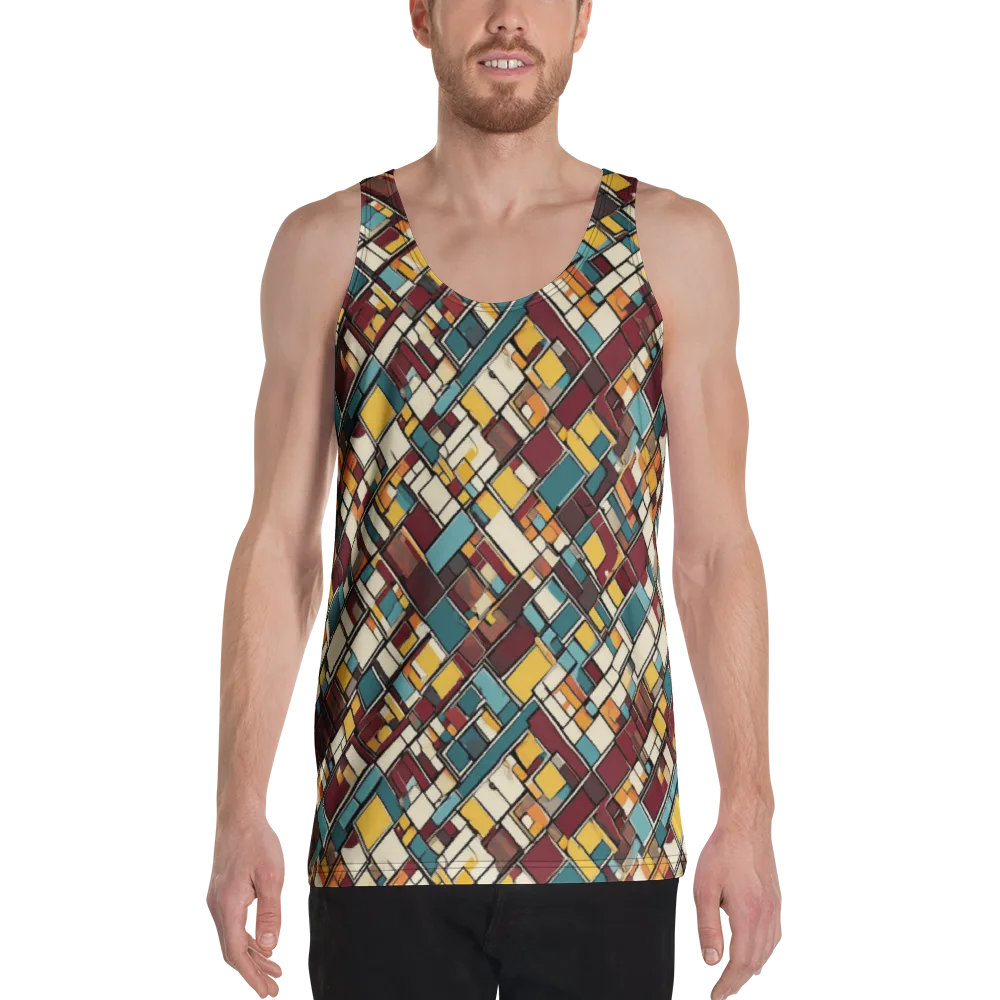 Copper Grid on Men's Tank Top — Front