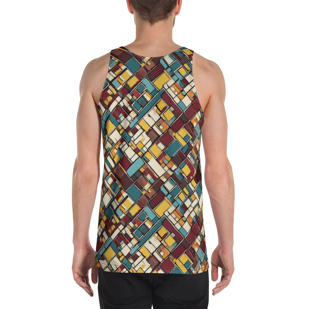 Copper Grid on Men's Tank Top — Back