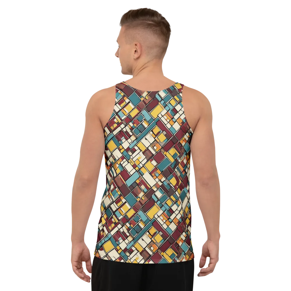 Copper Grid on Men's Tank Top — Back