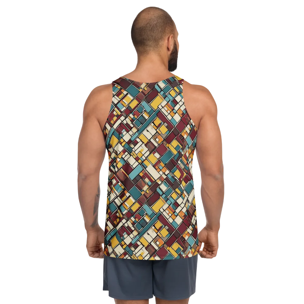 Copper Grid on Men's Tank Top — Back