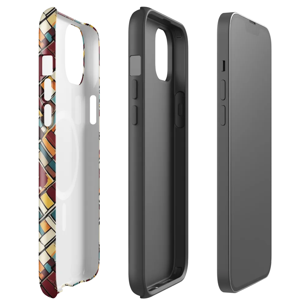 Copper Grid on MagSafe Tough Case for iPhone® — Front