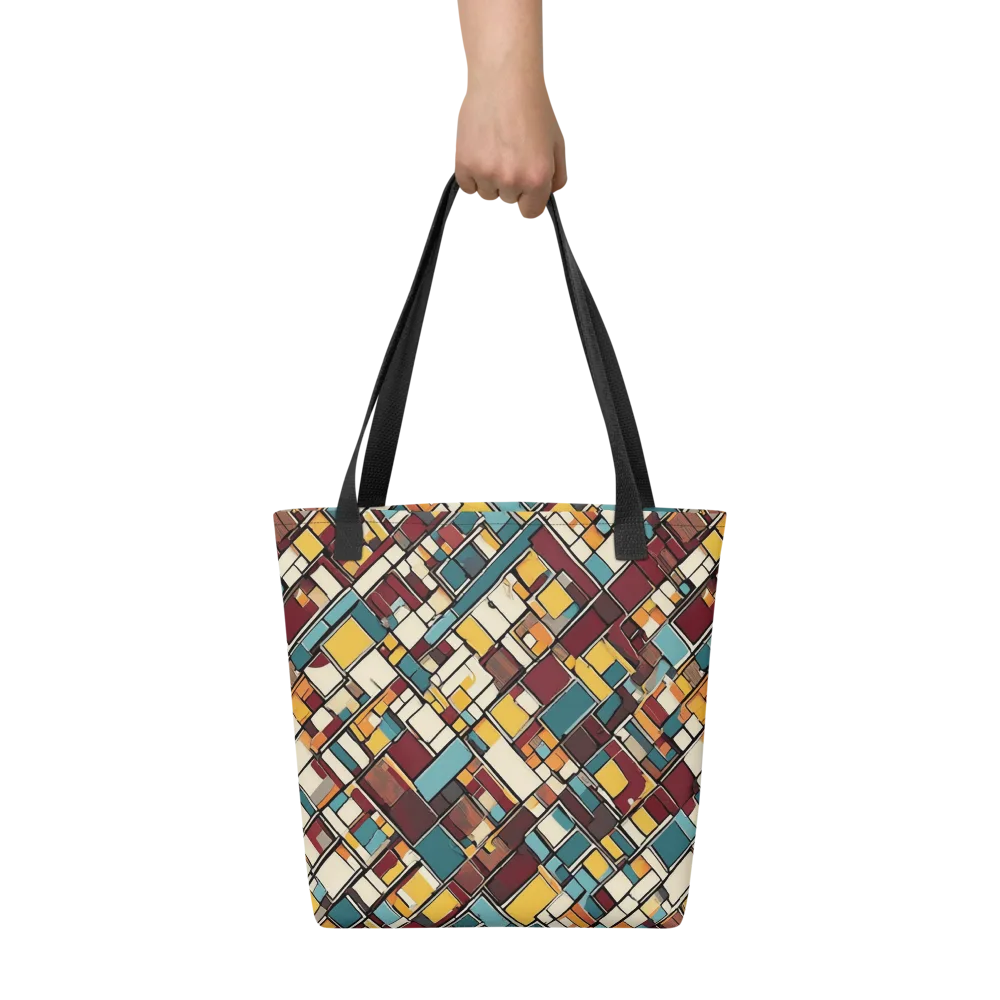 Copper Grid on Tote Bag — Front