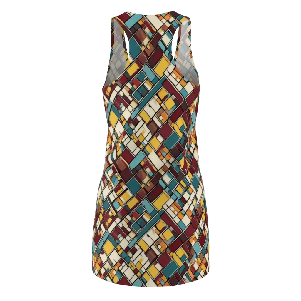 Copper Grid on Racerback Dress — Back