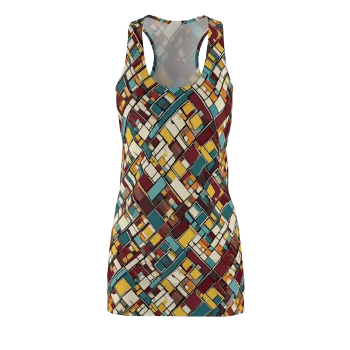 Copper Grid on a Racerback Dress