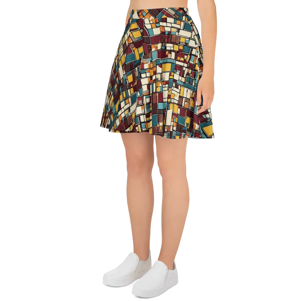 Copper Grid on Skater Skirt — Left