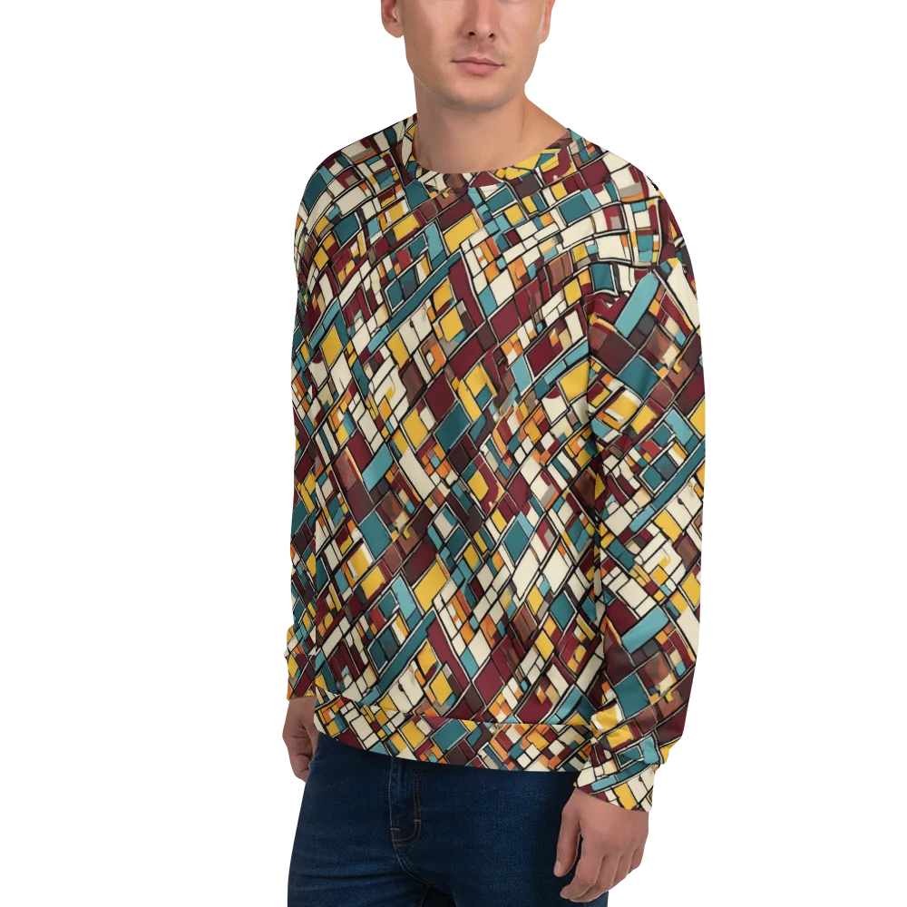 Copper Grid on Sweatshirt — Left Front