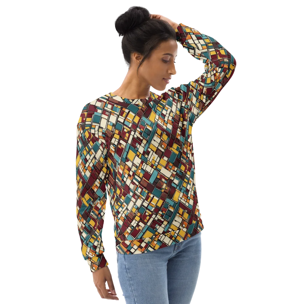 Copper Grid on Sweatshirt — Right Front