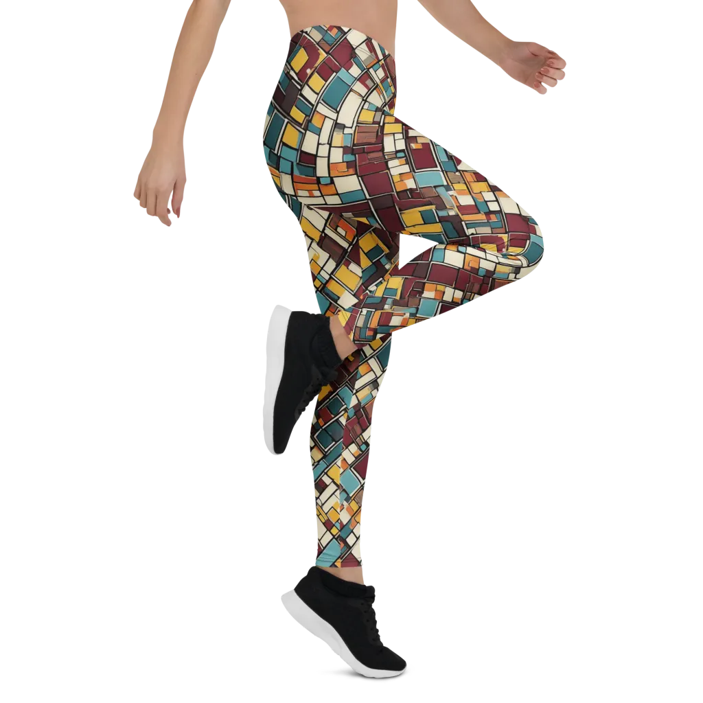 Copper Grid on Leggings — Right
