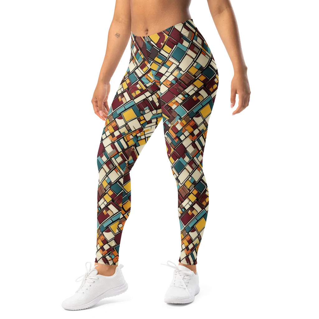 Copper Grid on Leggings — Left Front