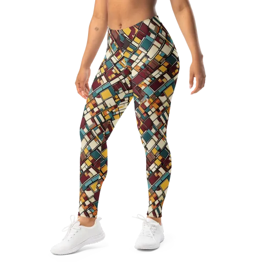 Copper Grid on a Leggings