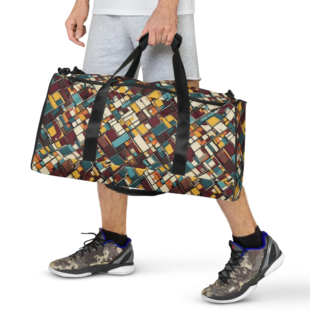 Copper Grid on Duffle Bag — Front