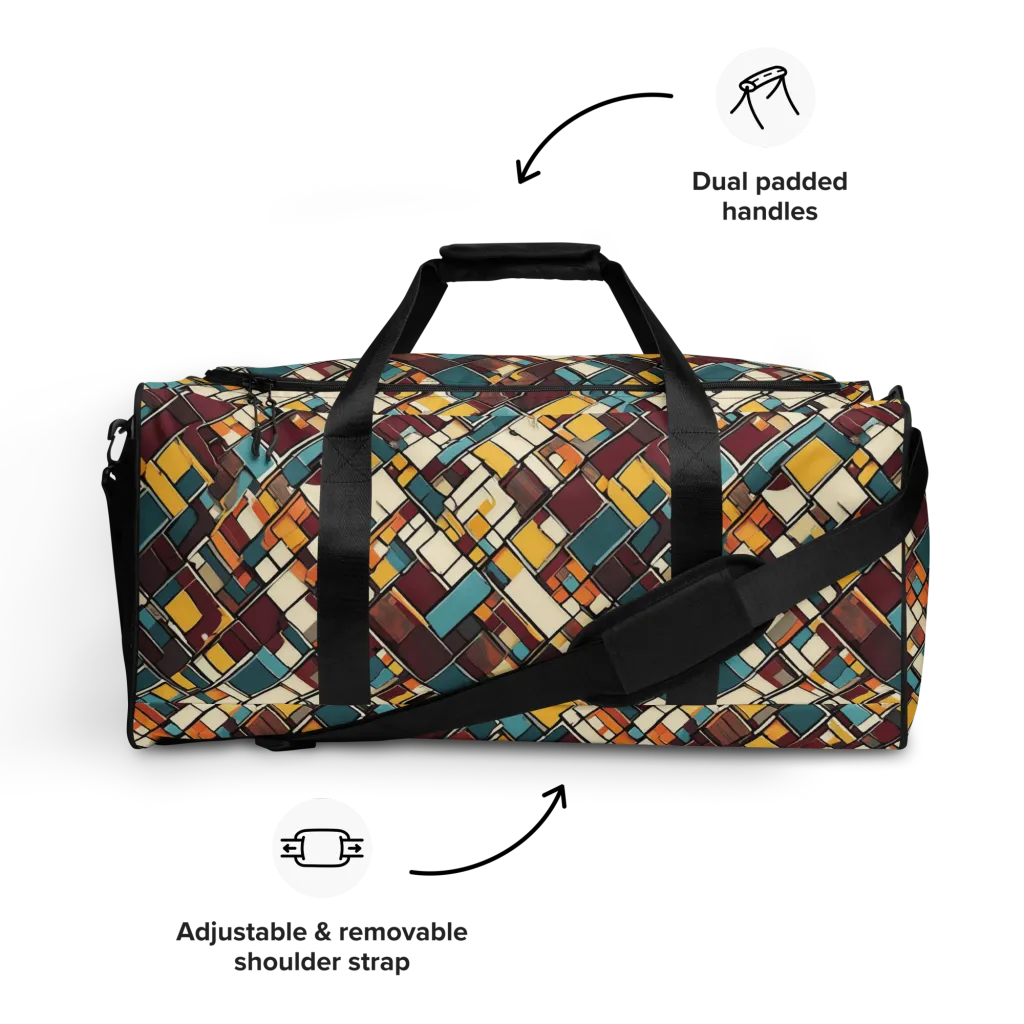 Copper Grid on Duffle Bag — Front