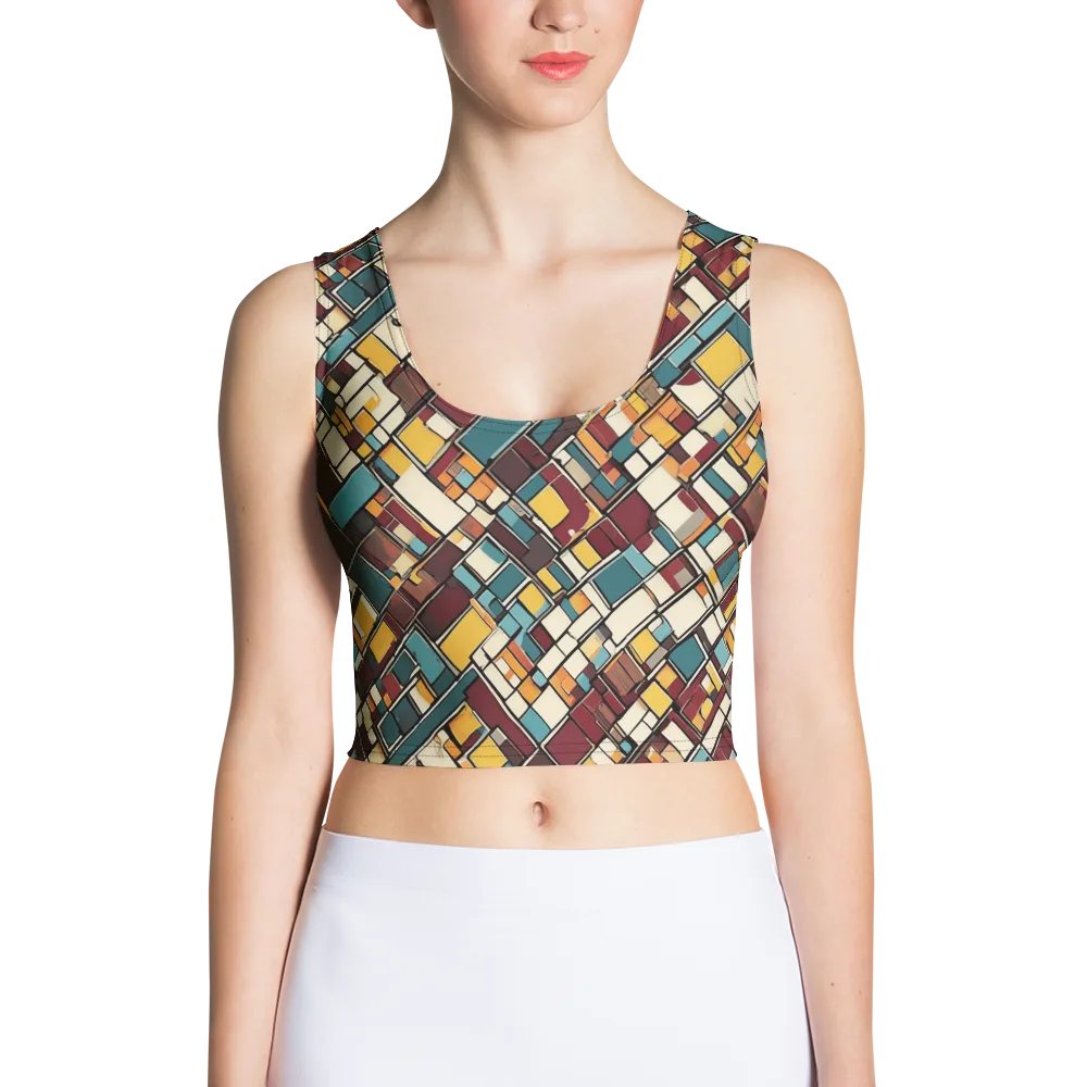 Copper Grid on Crop Top — Front