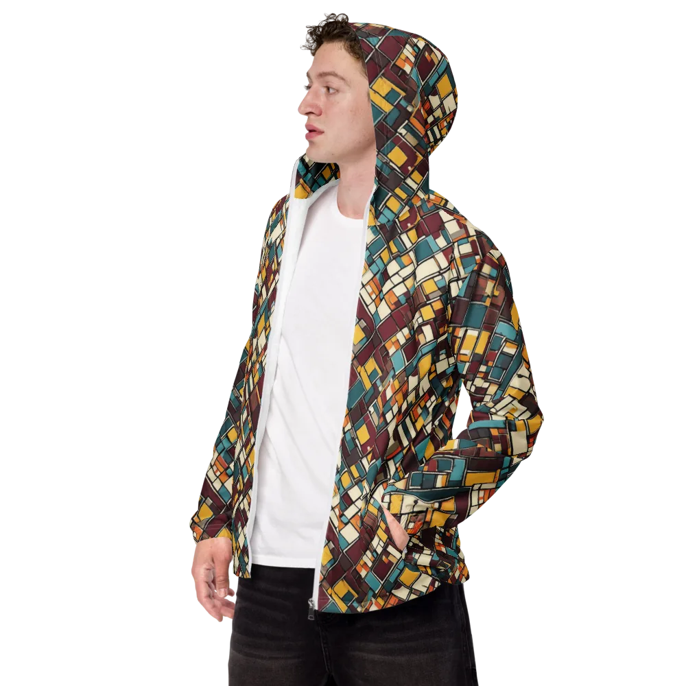 Copper Grid on Men's Windbreaker — Left Front