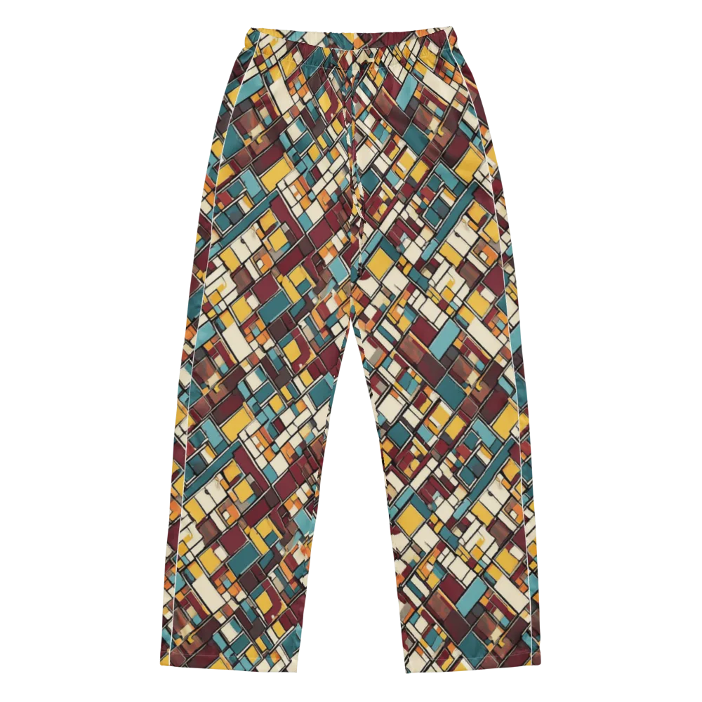 Copper Grid on Women's Pajama Pants — Front